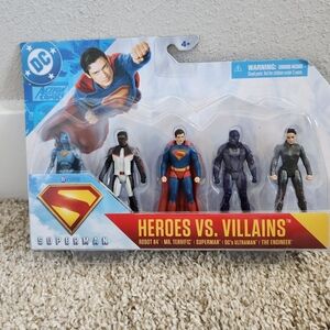 DC Heroes vs. Villains Action Figure Pack - Blue, Red, Black